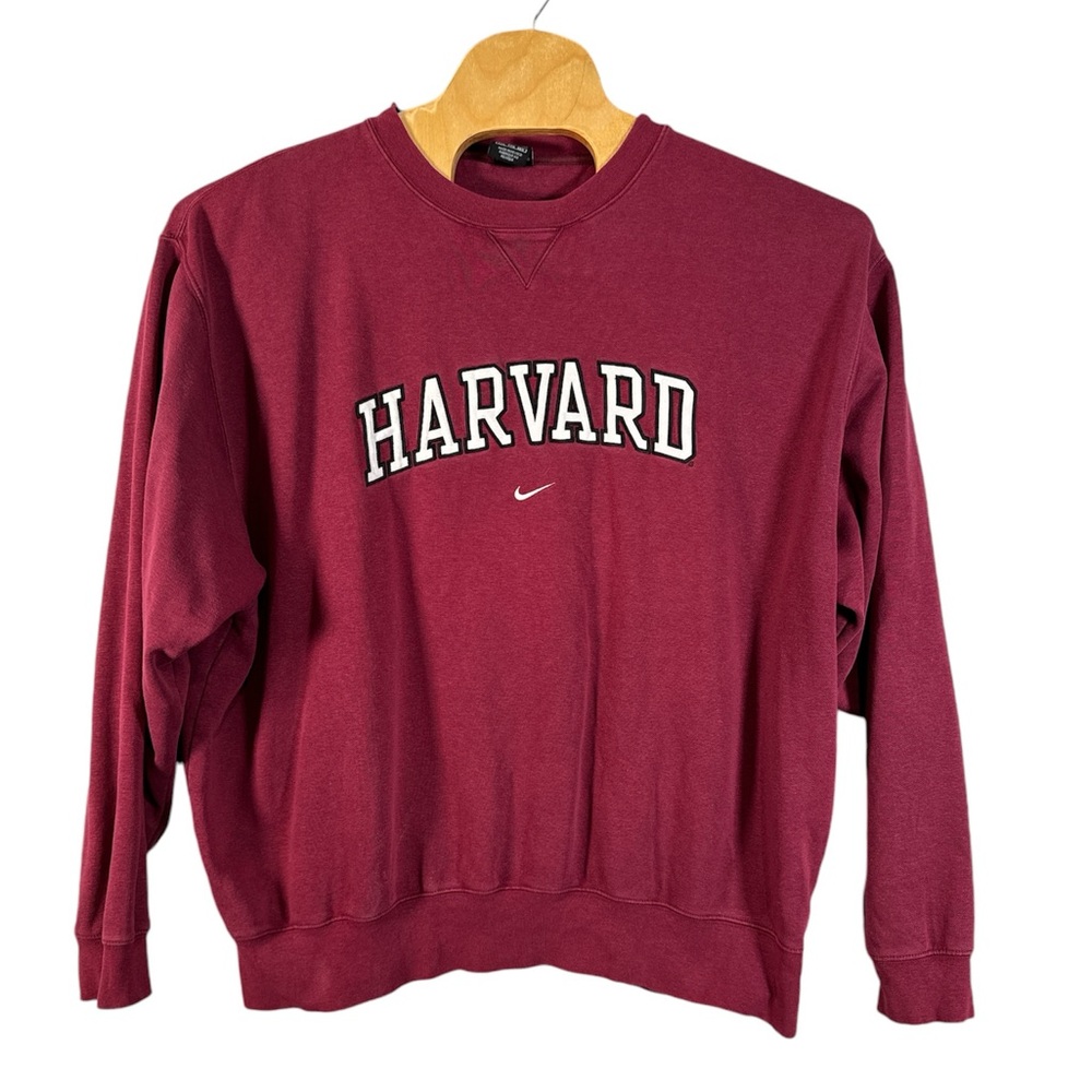 Vintage Nike Team Harvard Maroon Red Sweatshirt Size XXL